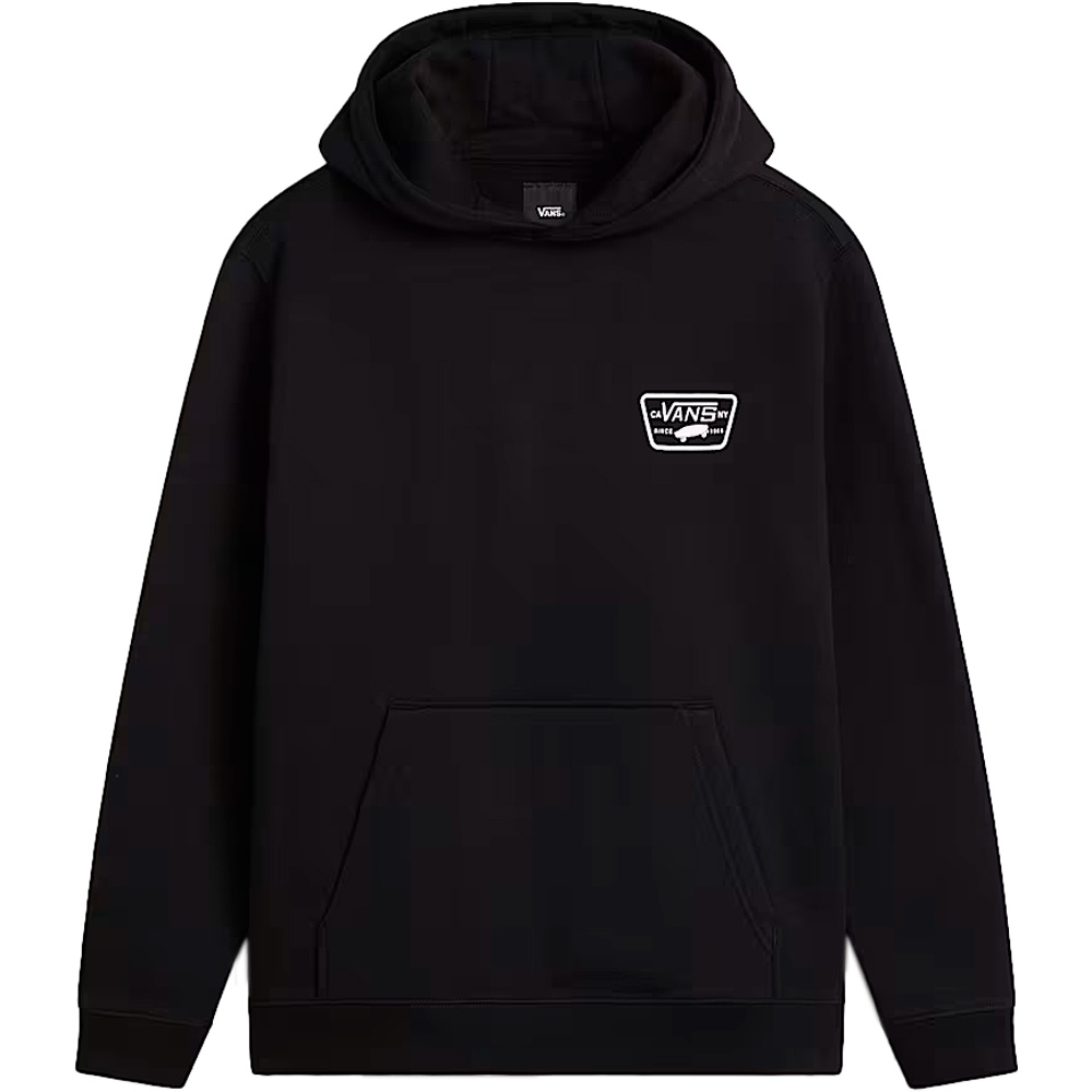 Vans sudadera niño FULL PATCHED II NEGRO vista frontal