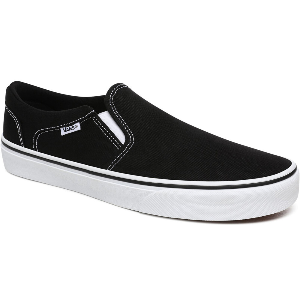 Vans zapatilla moda hombre ASHER NEGRO lateral interior