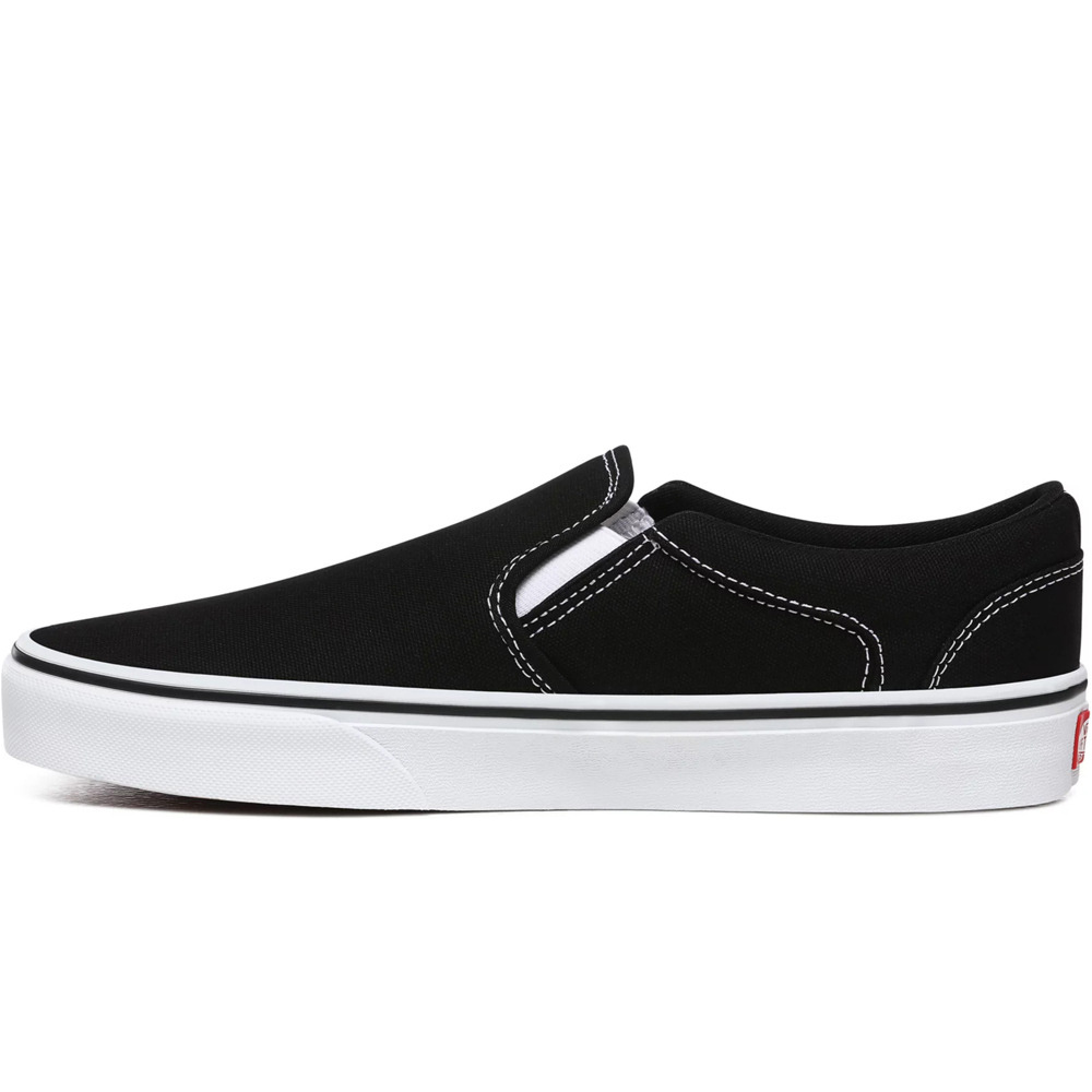 Vans zapatilla moda hombre ASHER NEGRO puntera