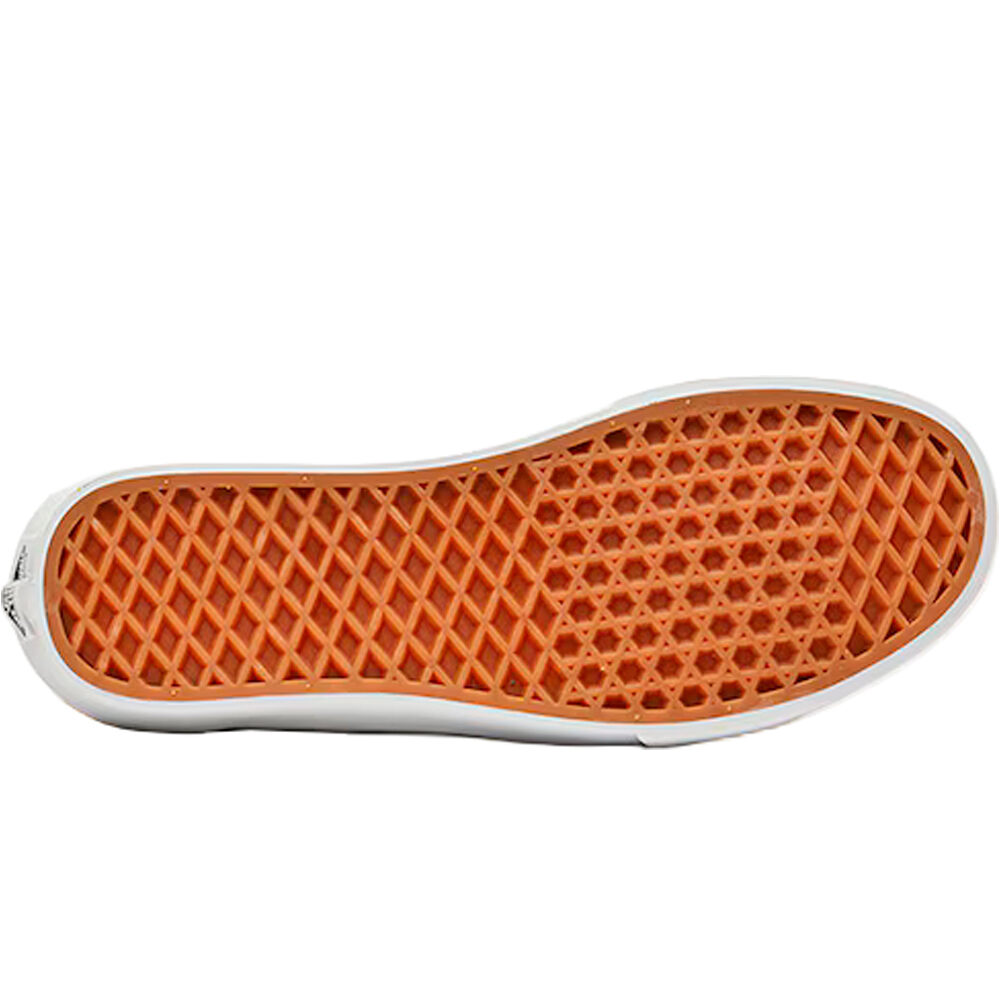 Vans zapatilla moda hombre VERO LS SUEDE CANVAS AMARILLO vista trasera