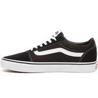 Vans zapatilla moda hombre WARD SUEDE NEGRO vista trasera