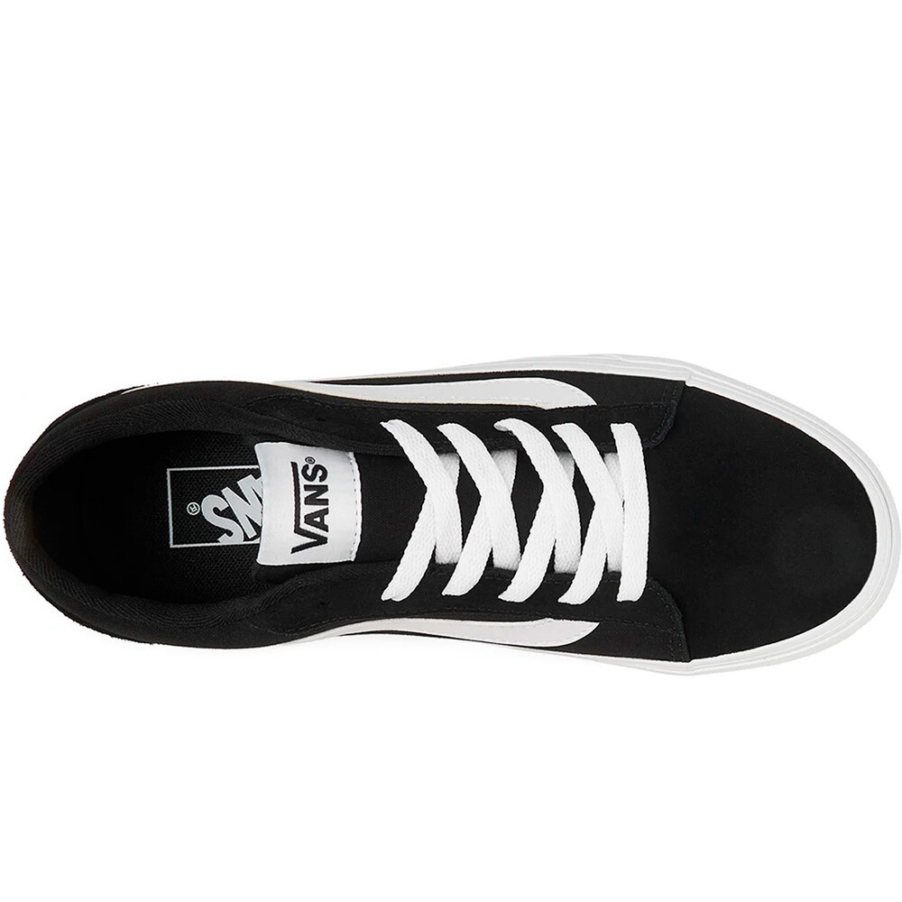 Vans zapatilla moda mujer VERO LS NEGRO vista superior