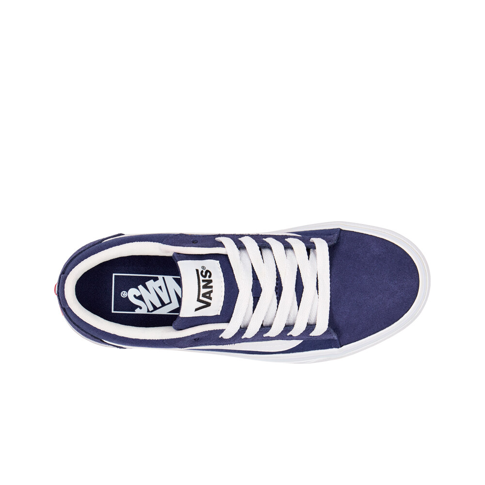 Vans zapatilla moda niño VERO AZUL vista superior