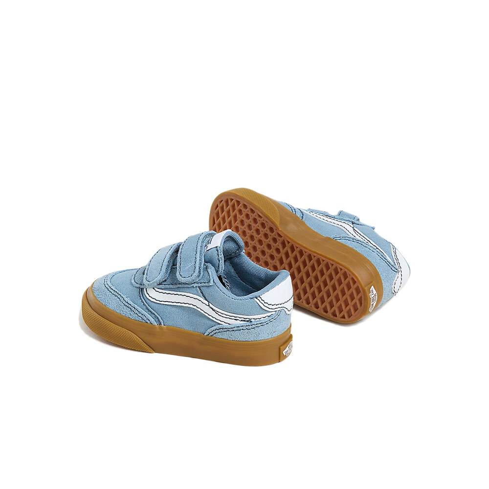 Vans zapatilla multideporte bebe BROOKLYN LS V AZUL lateral interior