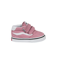 Vans zapatilla multideporte bebe BROOKLYN MID V ROSA lateral exterior