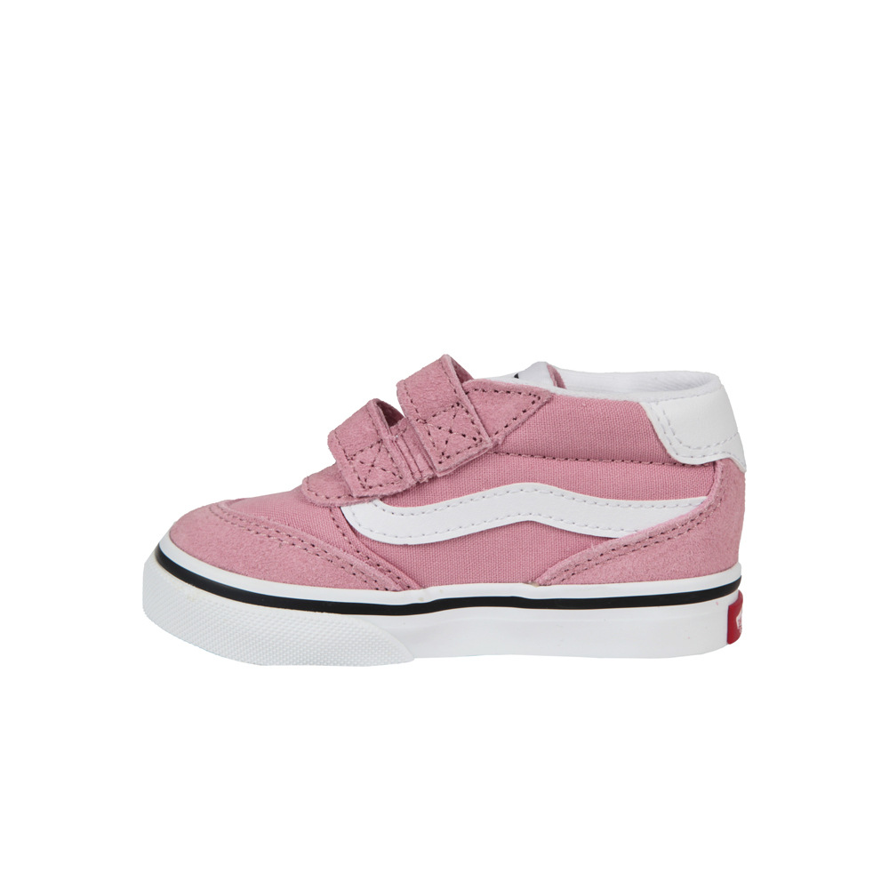Vans zapatilla multideporte bebe BROOKLYN MID V ROSA puntera