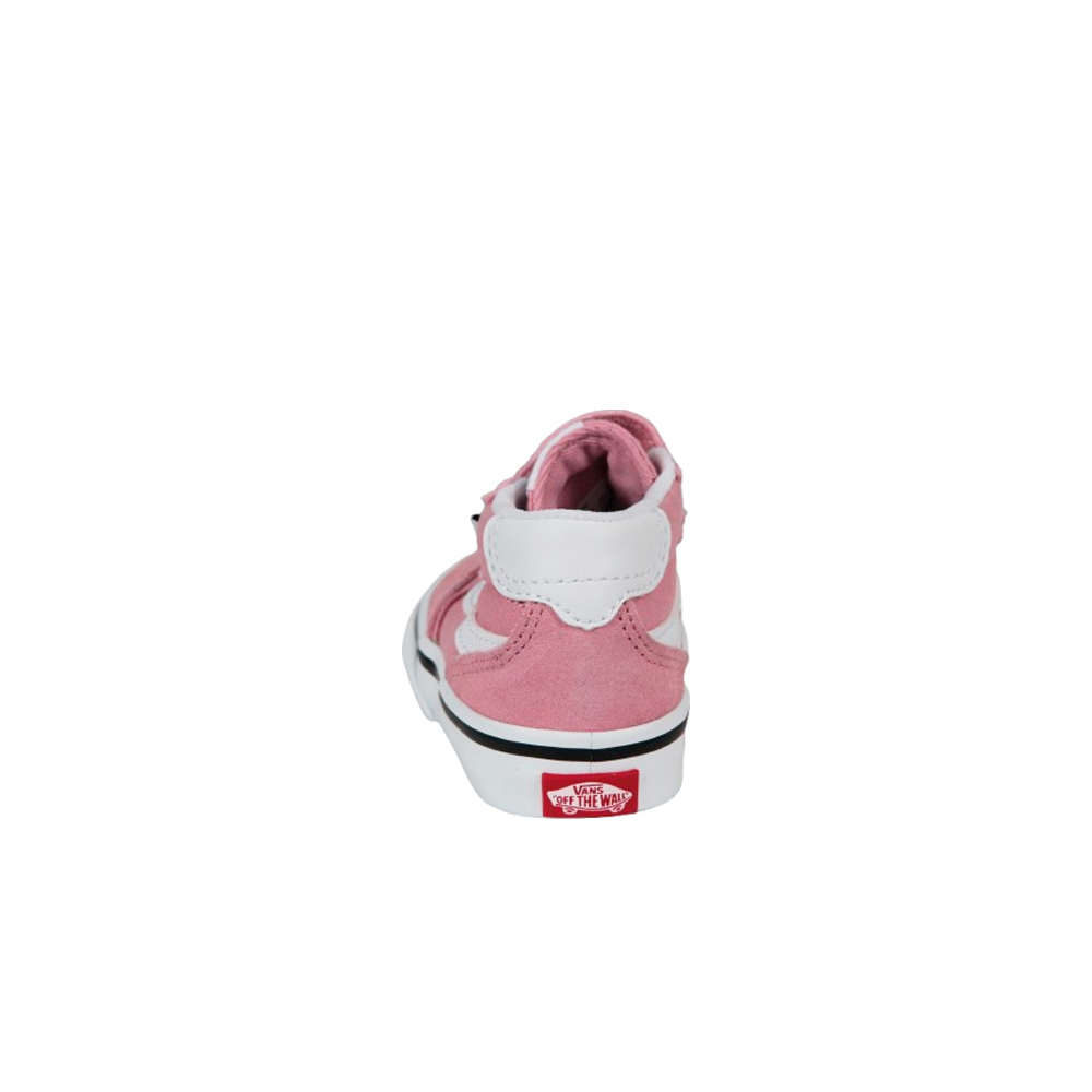 Vans zapatilla multideporte bebe BROOKLYN MID V ROSA vista trasera