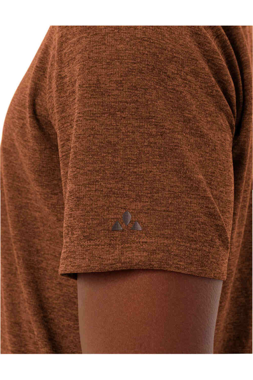 Vaude camiseta montaña manga corta hombre ESSENTIAL NARANJA vista detalle