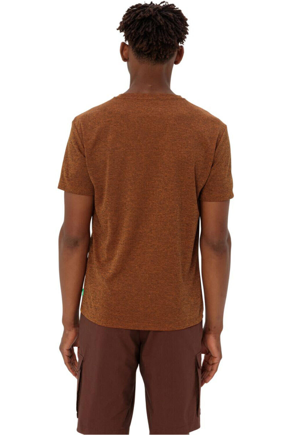 Vaude camiseta montaña manga corta hombre ESSENTIAL NARANJA vista trasera