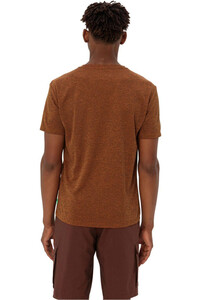 Vaude camiseta montaña manga corta hombre ESSENTIAL NARANJA vista trasera