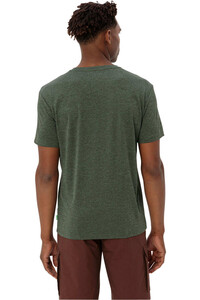 Vaude camiseta montaña manga corta hombre ESSENTIAL VERDE vista trasera