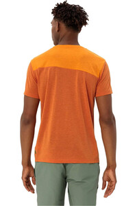 Vaude camiseta montaña manga corta hombre SVEIT NARANJA vista trasera