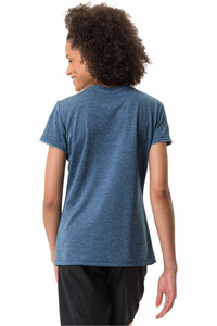 Vaude camiseta montaña manga corta mujer ESSENTIAL AZUL vista trasera