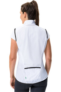 Vaude chaleco ciclismo MATERA AIR BLANCO vista trasera