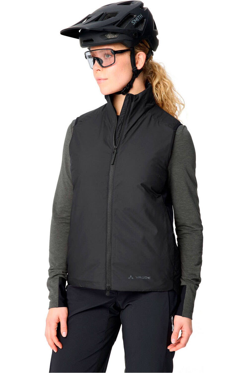 Vaude chaleco ciclismo Women's Moab Insulation Light Vest NEGRO vista detalle