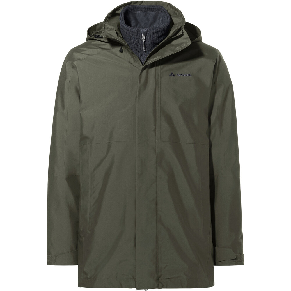 Vaude chaqueta impermeable insulada hombre IDRIS 3IN1 IV VERDE 05