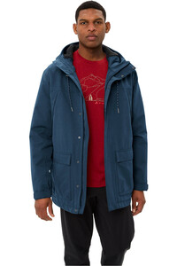 Vaude chaqueta impermeable insulada hombre MANUKAU III AZUL vista detalle