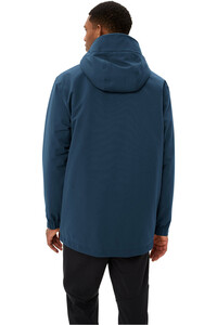 Vaude chaqueta impermeable insulada hombre MANUKAU III AZUL vista trasera