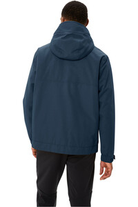 Vaude chaqueta impermeable insulada hombre MANUKAU III AZUL vista trasera