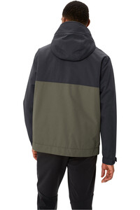 Vaude chaqueta impermeable insulada hombre MANUKAU III VERDE vista trasera
