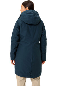 Vaude chaqueta impermeable insulada mujer ANNECY 3IN1 AZUL vista trasera