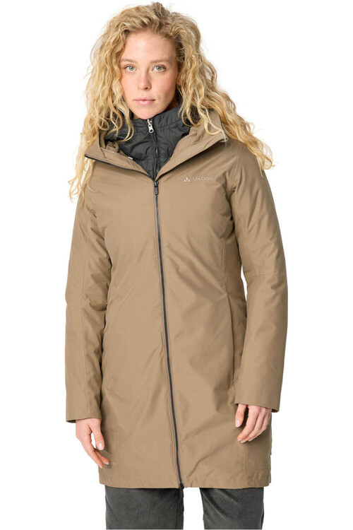 Vaude chaqueta impermeable insulada mujer ANNECY 3IN1 III MARRON