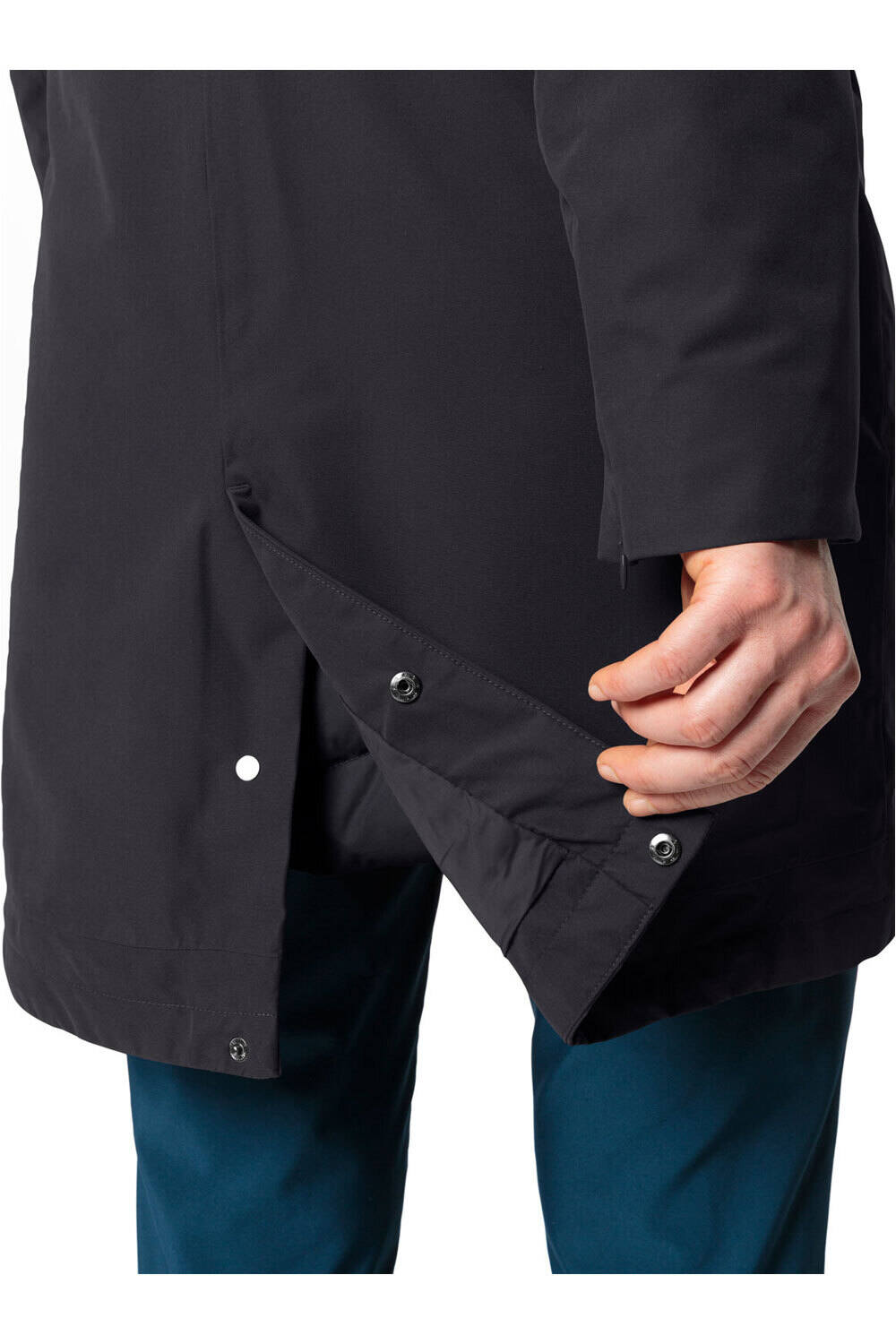 Vaude chaqueta impermeable insulada mujer ANNECY 3IN1 III NEGRO 04