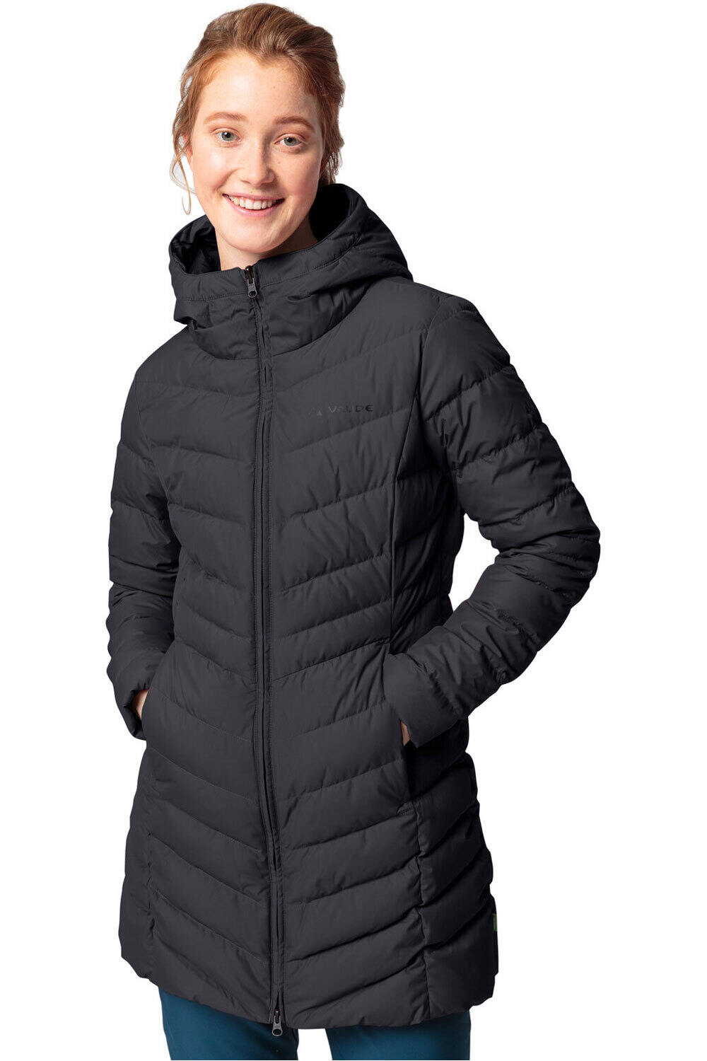 Vaude chaqueta impermeable insulada mujer ANNECY 3IN1 III NEGRO 05