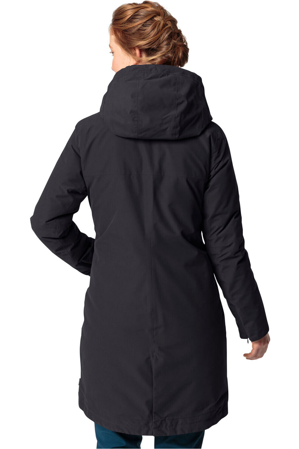 Vaude chaqueta impermeable insulada mujer ANNECY 3IN1 III NEGRO vista detalle