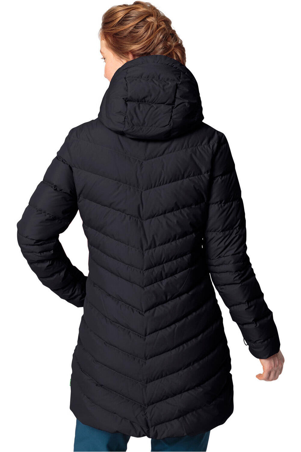 Vaude chaqueta impermeable insulada mujer ANNECY 3IN1 III NEGRO vista frontal