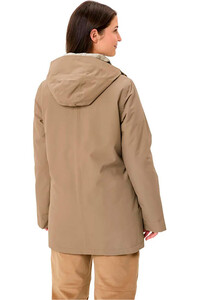 Vaude chaqueta impermeable insulada mujer COREWAY MARRON vista trasera