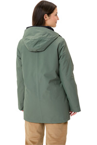 Vaude chaqueta impermeable insulada mujer COREWAY VERDE vista trasera
