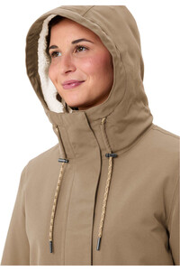 Vaude chaqueta impermeable insulada mujer MANUKAU III MARRON 03