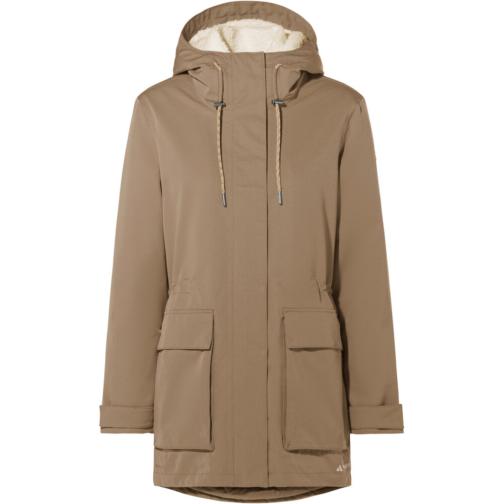 Vaude chaqueta impermeable insulada mujer MANUKAU III MARRON 05