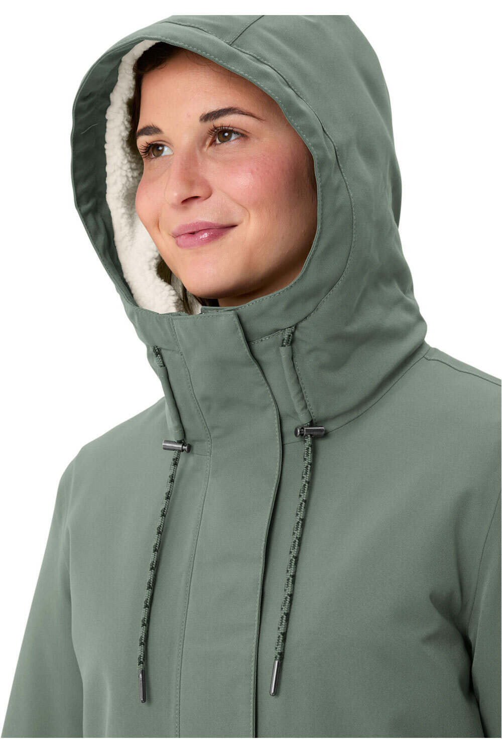 Vaude chaqueta impermeable insulada mujer MANUKAU VERDE 03