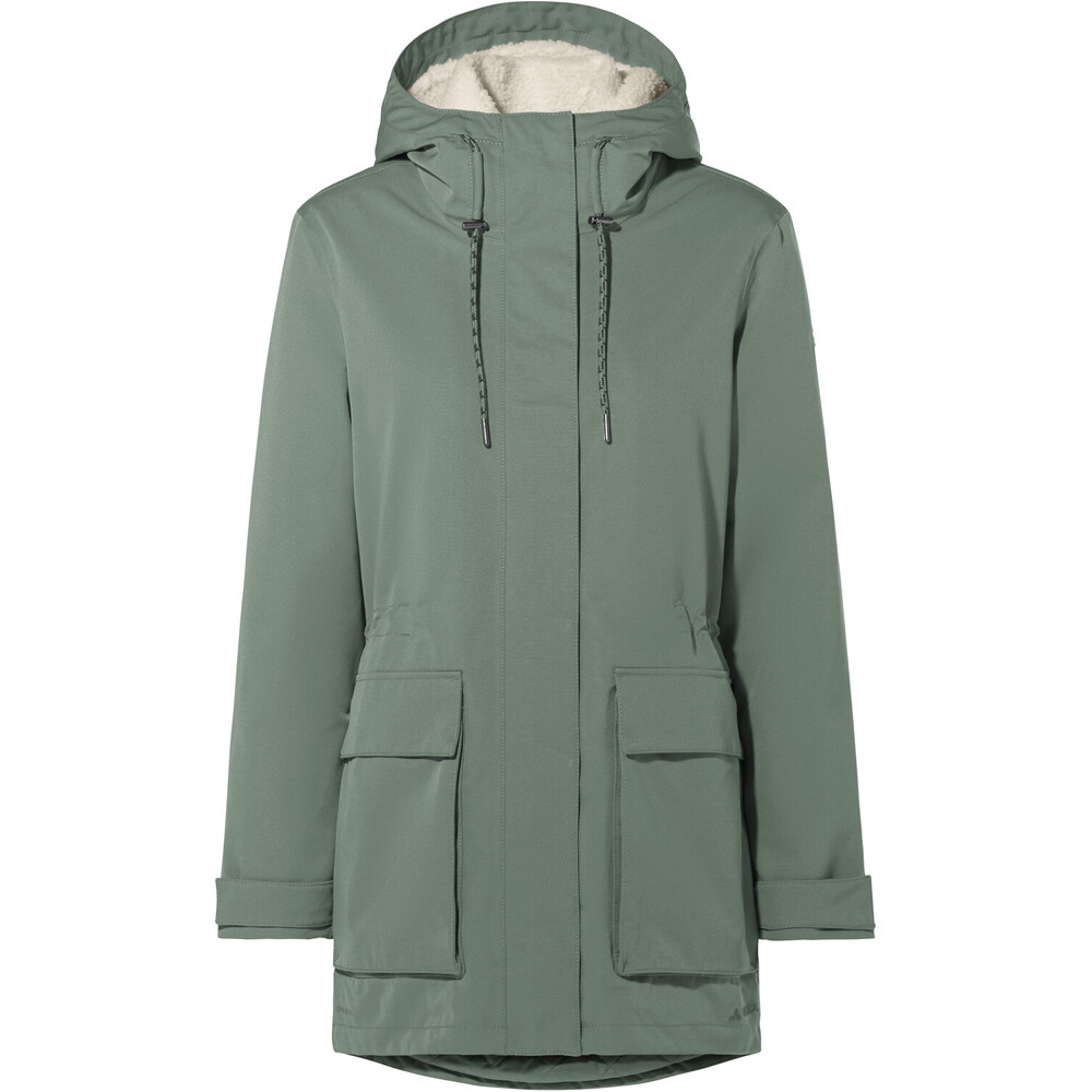 Vaude chaqueta impermeable insulada mujer MANUKAU VERDE 05