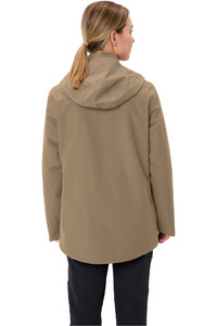 Vaude chaqueta impermeable insulada mujer NEYLAND 3IN1 MARRON vista trasera