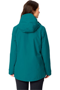 Vaude chaqueta impermeable insulada mujer Women's Neyland 3in1 Jacket AZUL vista trasera