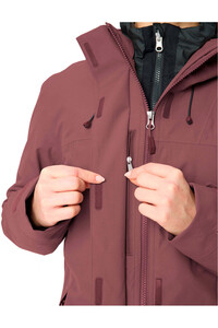 Vaude chaqueta impermeable insulada mujer Women's Neyland 3in1 Jacket MORADO vista detalle