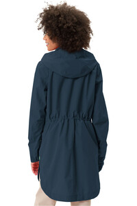 Vaude chaqueta impermeable mujer MINEO 2.5 L AZUL vista trasera
