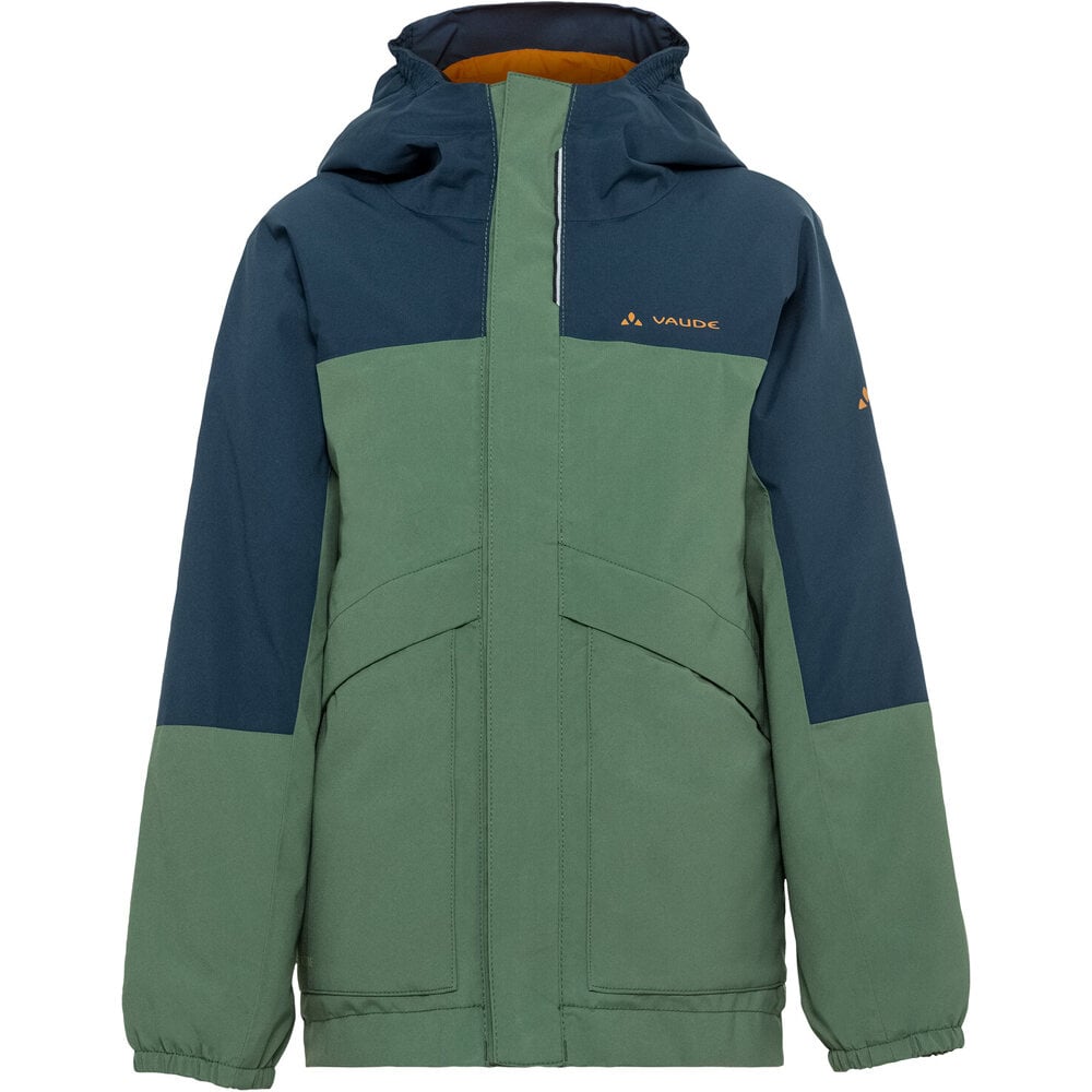 Vaude chaqueta impermeable niño ESCAPE VERDE vista frontal