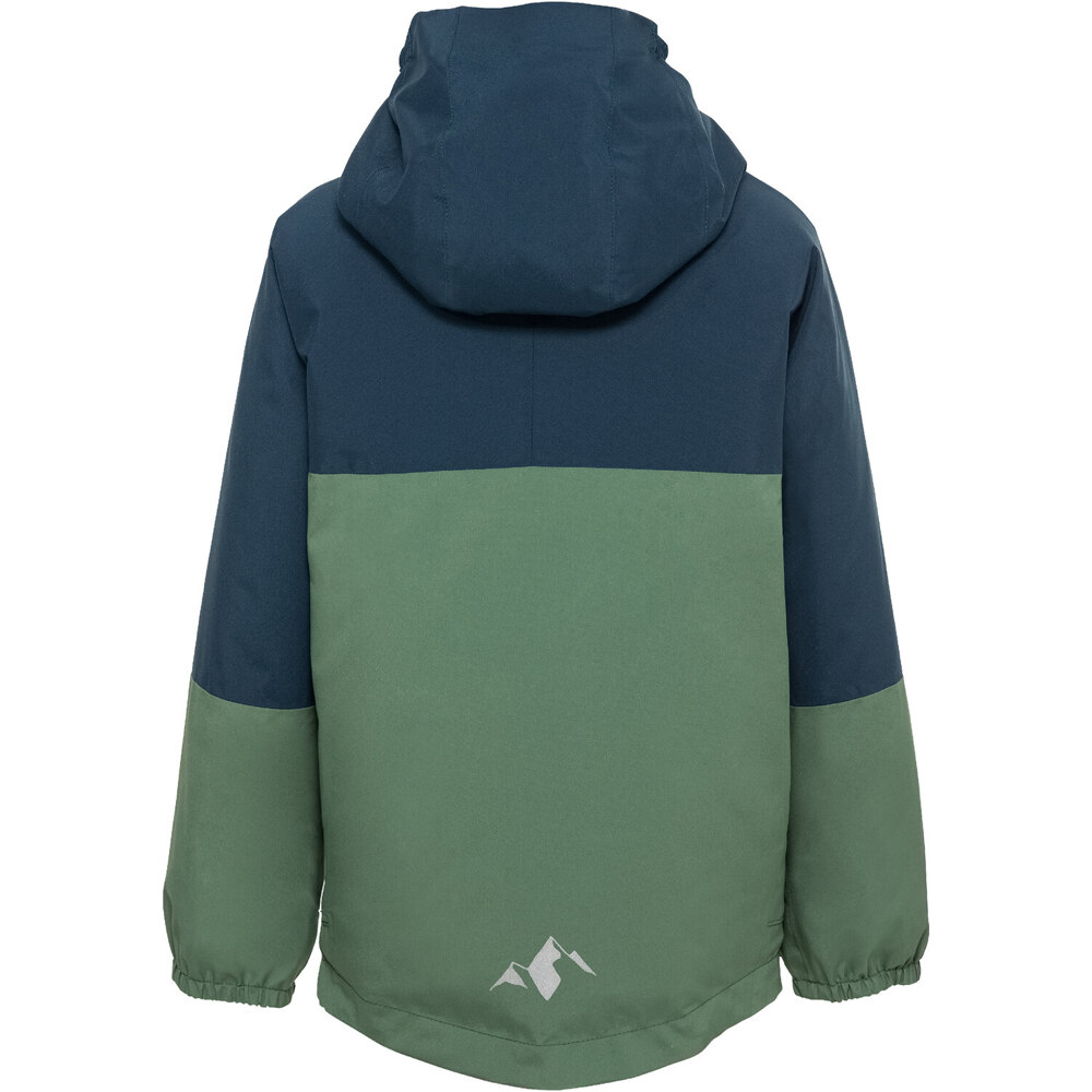 Vaude chaqueta impermeable niño ESCAPE VERDE vista trasera