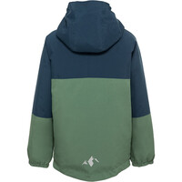 Vaude chaqueta impermeable niño ESCAPE VERDE vista trasera