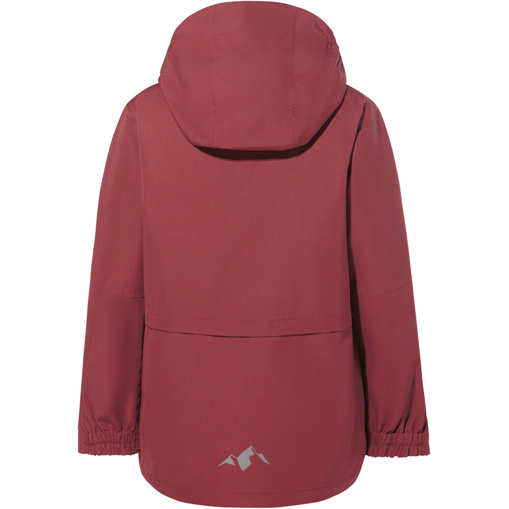 Vaude chaqueta impermeable niño SNOW CUP 3IN1 III ROJO vista trasera