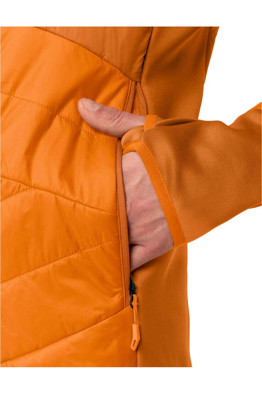 Vaude chaqueta outdoor hombre SESVENNA IV AMARILLO vista detalle