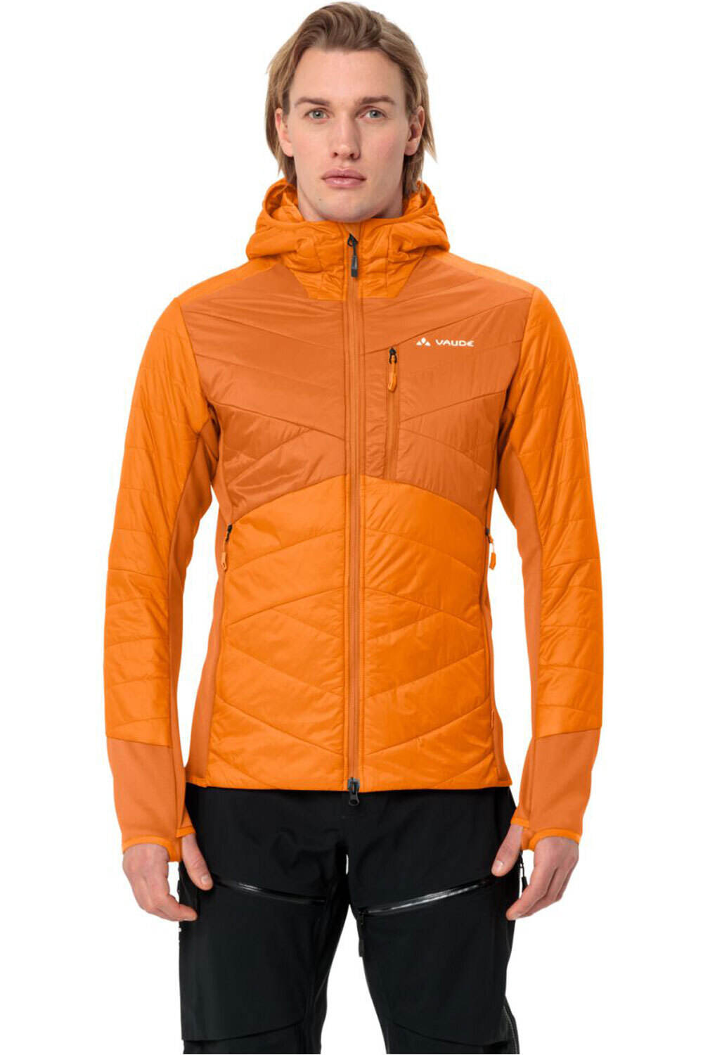 Vaude chaqueta outdoor hombre SESVENNA IV AMARILLO vista frontal