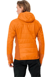 Vaude chaqueta outdoor hombre SESVENNA IV AMARILLO vista trasera