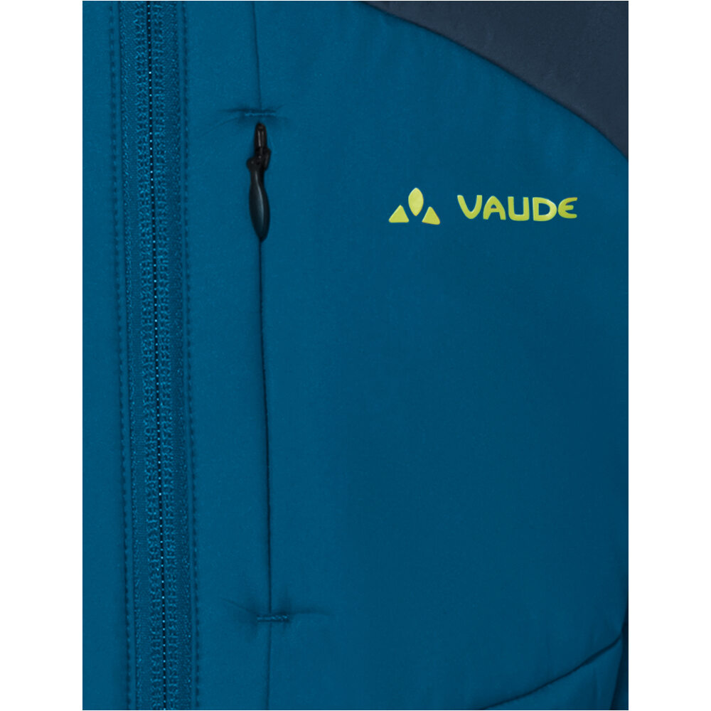 Vaude chaqueta outdoor niño CAPACIDA HYBRID AZUL vista detalle