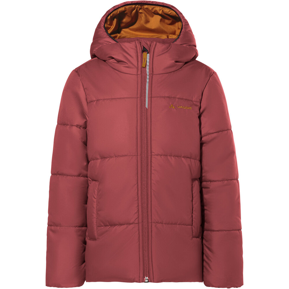Vaude chaqueta outdoor niño LULEA ROJO vista frontal