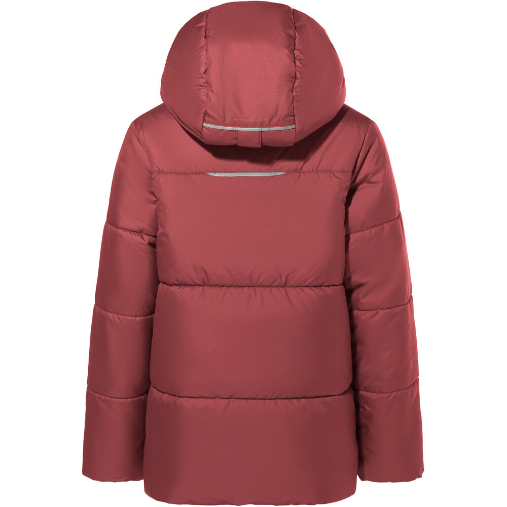 Vaude chaqueta outdoor niño LULEA ROJO vista trasera
